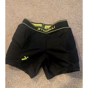 Storelli BodyShield 2.0 Goalkeeper Slider Shorts, Black, XS